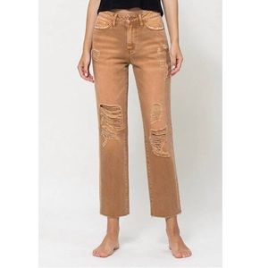 NWT Vervet Norah High Rise Straight Fit Crop